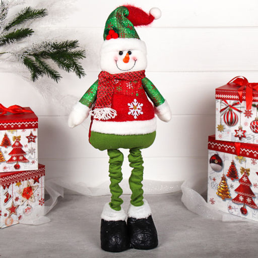 Новогоднее украшение Снеговик на телескопических ножках 40/70см / HS2022 /уп 36/ - Галеонтрейд фото 7