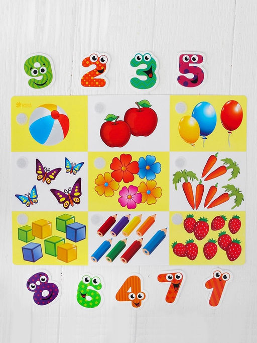 Игра на липучках «Счёт», МИНИ, 9 деталей