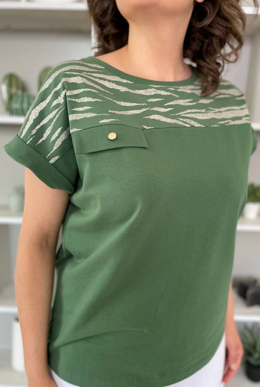 Футболка Rumoda 2135 зеленый/короткий рукав  фото 5