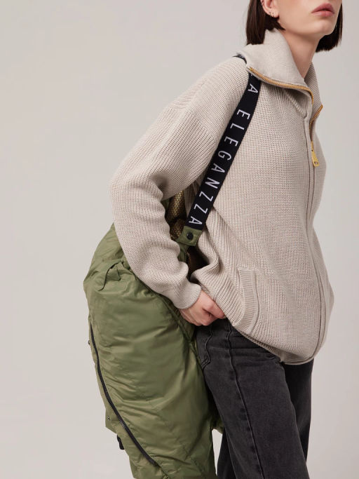 Пальто женское 1241123009 green - Eleganzza фото 8