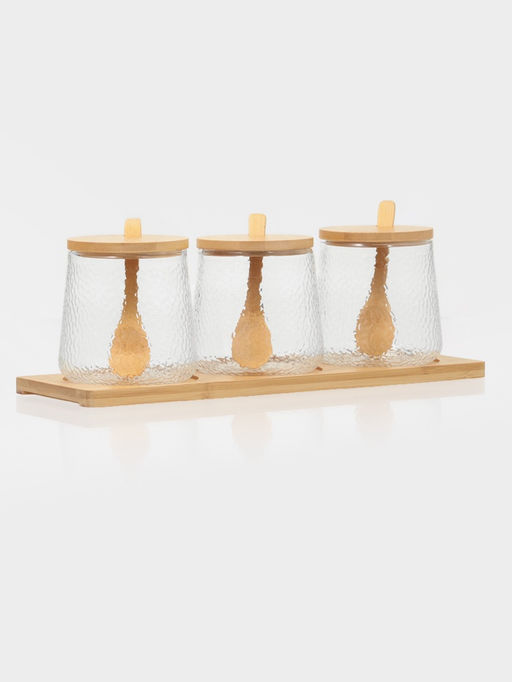 Банки для хранения сыпучих Троя, 480 мл, с ложками, стекло - Simaland фото 5