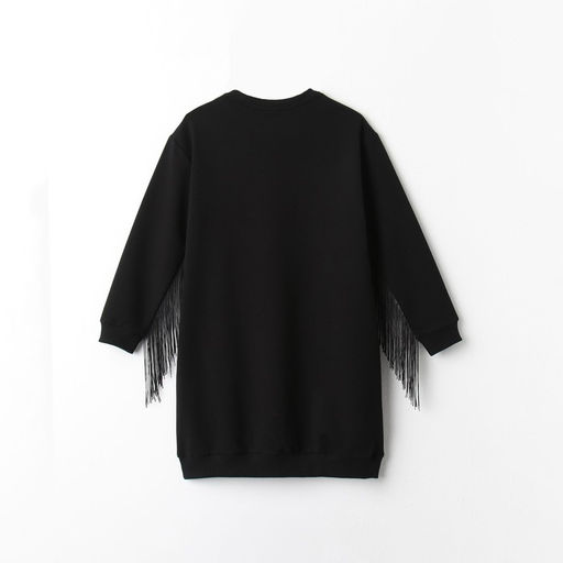 Платье для девочки чёрное прямое MINAKU: Casual Collection, рост 158 см