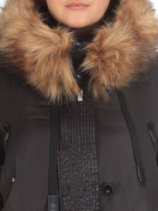 H-1053 BLACK Куртка зимняя женская ENOVICH (200 гр. холлофайбера)