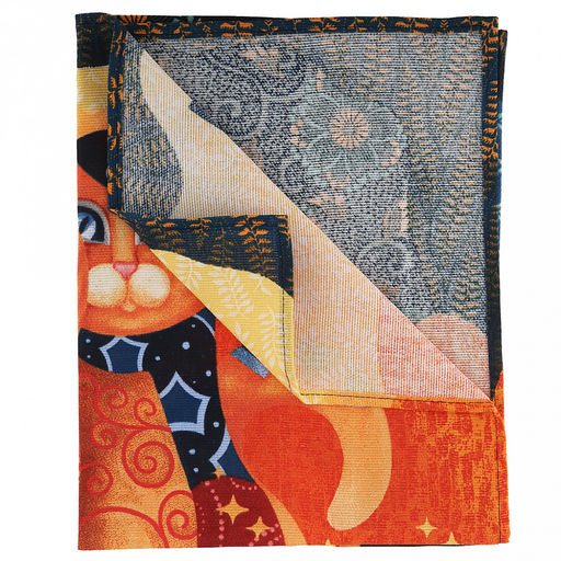 Салфетка хозяйственная 50х60см "Кошки" 1, рогожка 171г/м2, хлопок 100%, без упаковки, "Домашняя мода" (Россия)