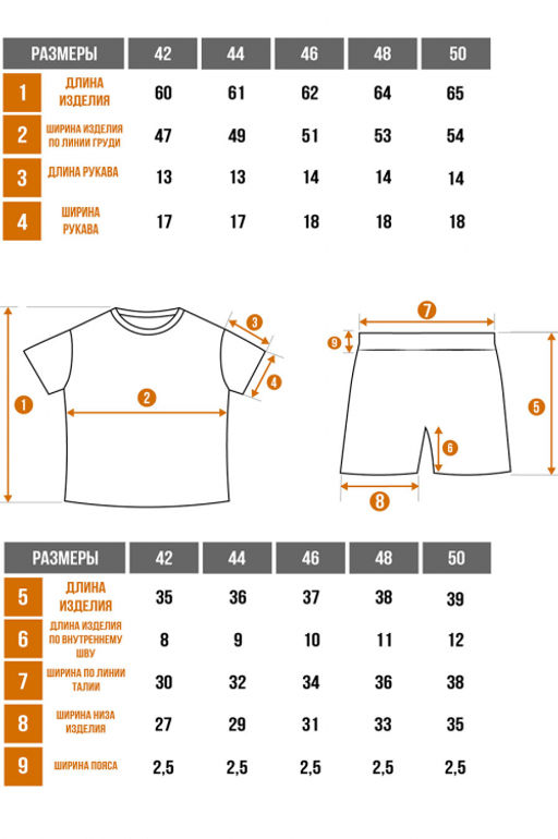 Арт. 9146 Пижама с шортами 42-50 (5 шт) Цвет:верх-черный,низ-леопардовый