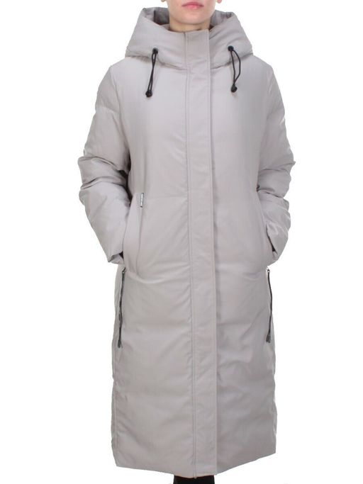 2233 BEIGE Пальто женское зимнее AKIDSEFRS (200 гр. холлофайбера) - Fashion фото 2