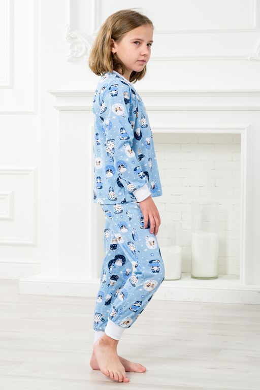 Пижама детская из джемпера и брюк из кулирки Кошки - Амадэль фото 7