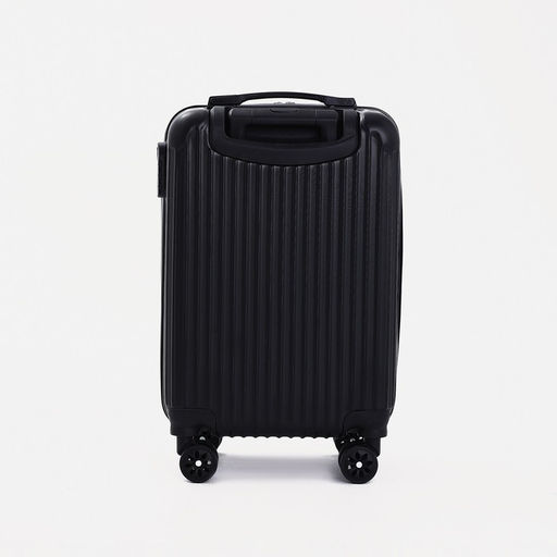 Чемодан малый 20, отдел на молнии, кодовый замок, цвет чёрный - Simaland фото 5