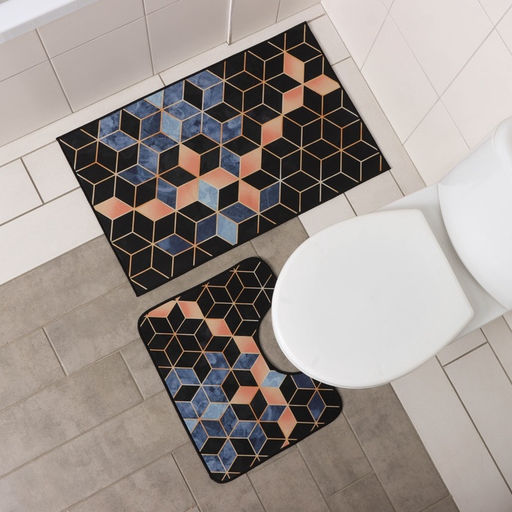 Набор ковриков для ванной и туалета Доляна Бурлеск, 2 шт., 5080 см, 4050 см  фото 14