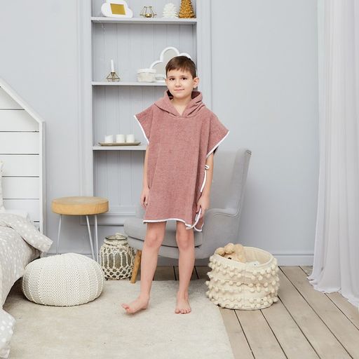 Полотенце-пончо Крошка Я Гномик, цвет мокко, размер 24-32, 100 % хлопок, 320 г/м2  фото 11