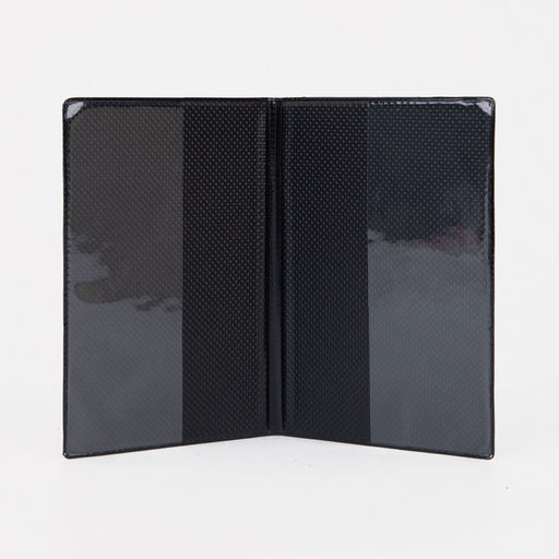 Цена за 2 шт. Обложка для паспорта, с гербом, пвх, чёрная