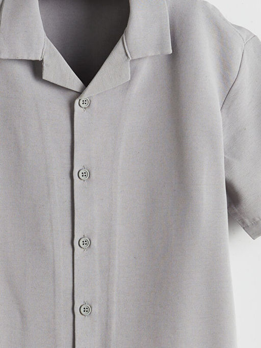 Keten Kar???ml? Erkek ?ocuk G?mlek