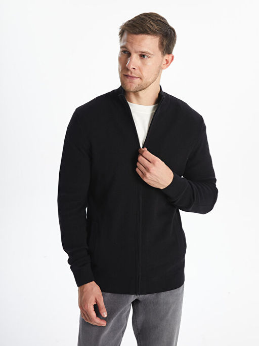 Standart Kal?p Dik Yaka Erkek Triko H?rka