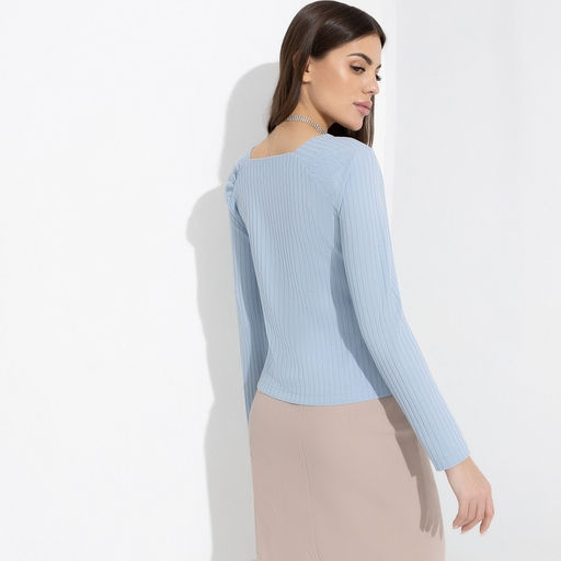 Блуза, Аппетитные формы (небесный свет, с поясом) - Charutti фото 5