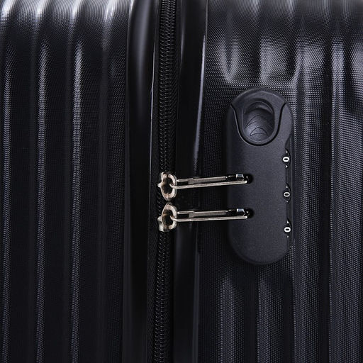 Чемодан малый 20, отдел на молнии, кодовый замок, цвет чёрный - Simaland фото 7
