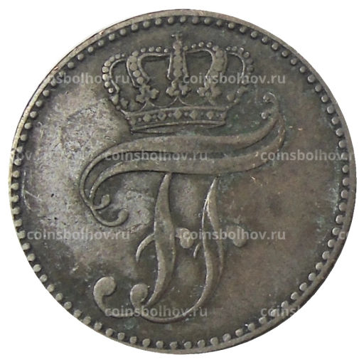 Монета 3 пфеннига 1852 года A Германсике государства  Мекленбург-Шверин