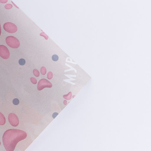 Цена за 10 шт. Бумага упаковочная глянцевая двухсторонняя «Котики», 50 х 70 см