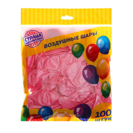 Воздушные шары латексные 12", кристалл, 100 шт.
