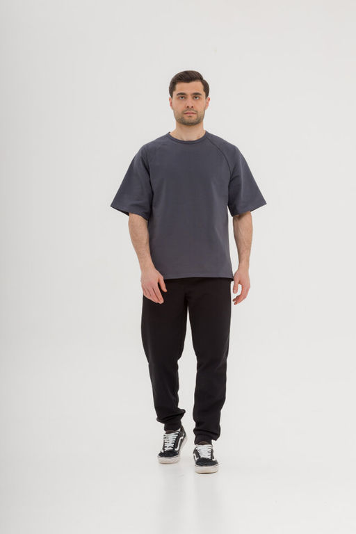 120 Оверсайз футболка, графит - Knitka wear фото 3