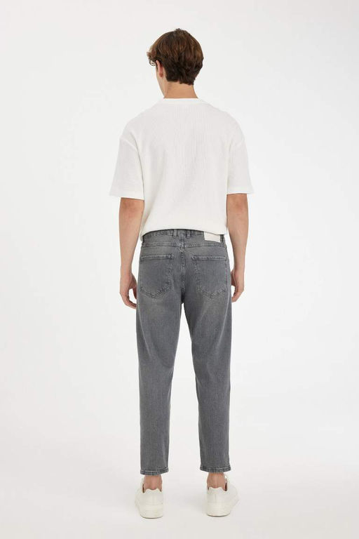 Узкие укороченные джинсовые брюки с нормальной талией и узкими штанинами - Defacto фото 7