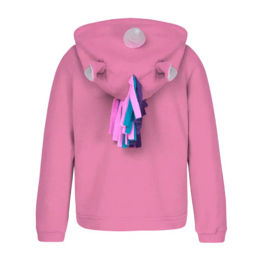 Кофта (худи) с капюшоном на молнии д/дев. Единорожка - Oldos фото 4