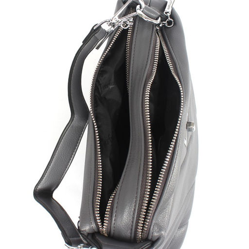 Сумка женская искусственная кожа FR-5059-L, 2отд, плечевой ремень, серый SALE 258398 - Adelia фото 3