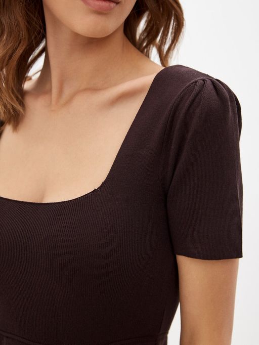 Платье шоколадного оттенка - Incity фото 14