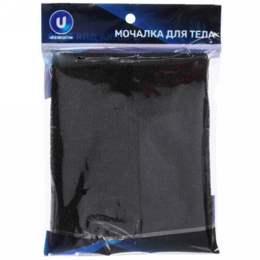 Цена за 4 шт. Мочалка для тела мужская "Премиум Японская, цвет черный, 30*90см