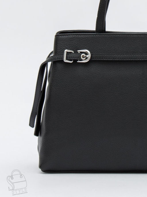 Сумка женская кожаная 8021-2S black Velina Fabbiano-Safenta