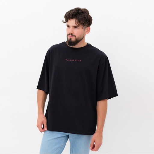 Футболка мужская KAFTAN Russian style, черный, р. 46