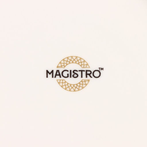 Тарелка фарфоровая пирожковая с утолщённым краем Magistro La Perle, d=16 см, цвет белый  фото 5