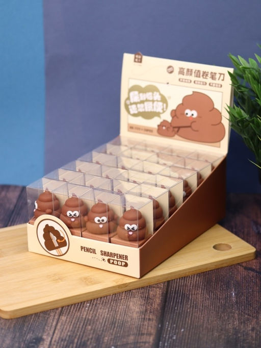 Точилка для карандашей "Poop", шоу-бокс 24 шт.