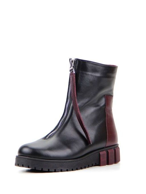 Ботинки EDART 325.astra8.bordo+black/мех