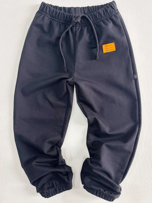 Спортивные штаны на резинке 22-0517 черный|зеленый - Mini maxi фото 13