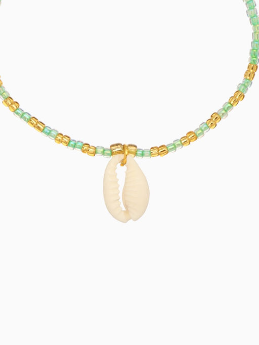 Браслет «Виколия», длина 16 см, бирюзовый, золотистый