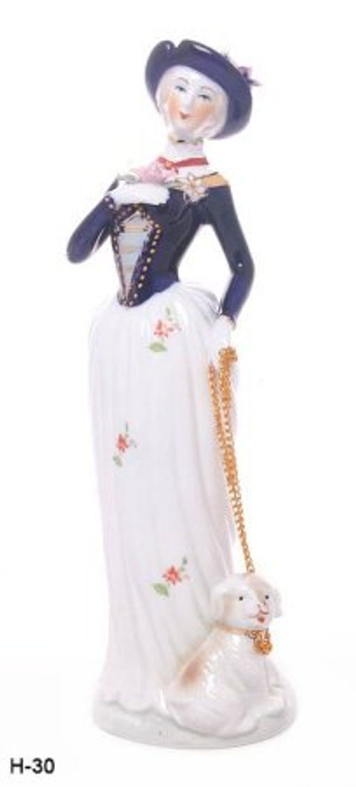 Статуэтка Дама с собачкой 30 см / XH-0836 /уп 24/ - Галеонтрейд фото 3