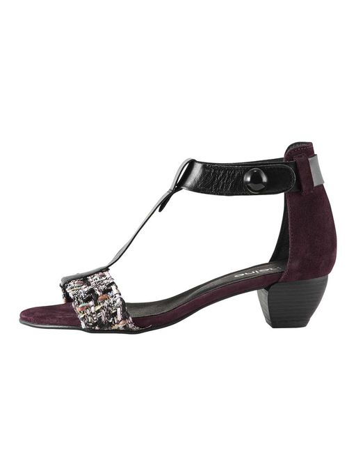Босоножки, бордово-черные - Heine фото 2