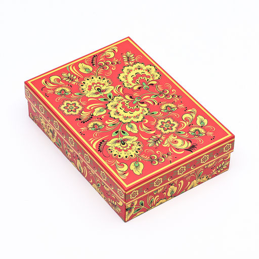 Цена за 5 шт. Коробка картонная без окна Роспись, 21 х 15 х 7 см - Simaland фото 3