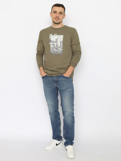 CRB wear/CWMM 60320-35 Джемпер мужской,хаки/Ex.Cherubino  фото 2