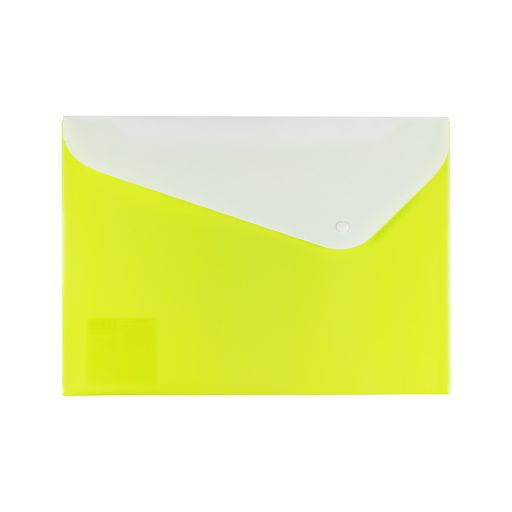 Expert Complete NEON Папка-конверт 2 отд. с кнопкой A4 180 мкм песок 20 шт. лайм 2206324