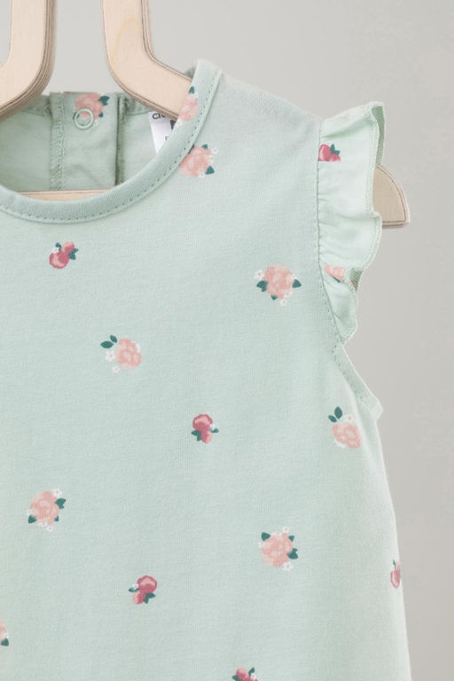 К 6176/дымчатый нефрит,мини розочки полукомбинезон (песочник) яс - Crockid фото 2