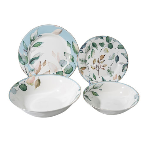 Набор столовый Jewel Оливи, 19 предметов (нью бон) фарфор арт. ПС0030-03