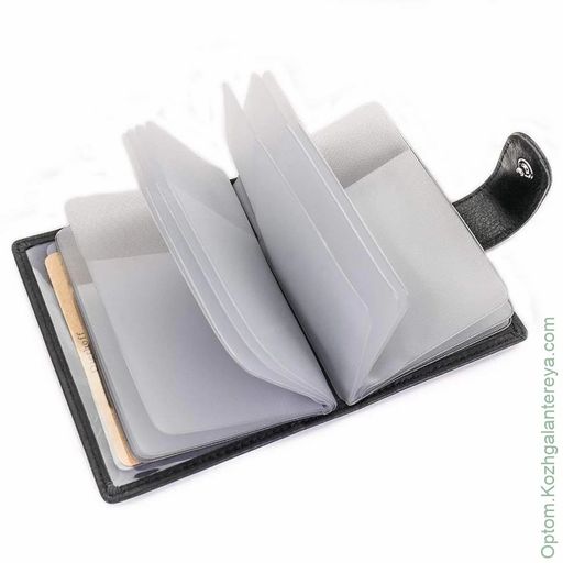 Мужская кожаная визитница Dierhoff Д 8100-010 - Sergio valentini фото 3