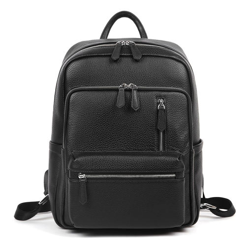 Рюкзак мужской, кожа, MIRONPAN 19153 Черный