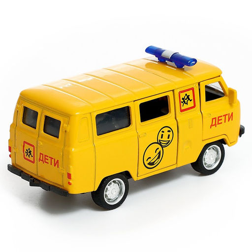 Машина металлическая УАЗ-3962. Дети, инерция, 1:43, МИКС - Автоград фото 3
