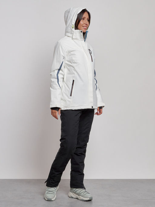 Горнолыжный костюм женский зимний белого цвета 03350Bl - Chunmai фото 7