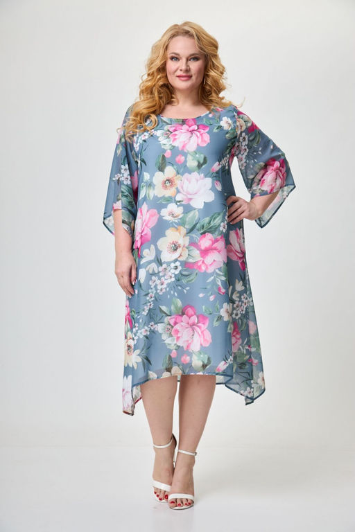 Платье ANELLI 1244 цветок миндаля  фото 5