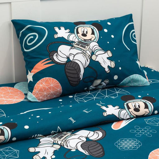 Постельное бельё 1,5 сп Neon Series, Mickey, Микки Маус, 143*215 см, 150*214 см, 50*70 см -1 шт, светится в темноте - Disney фото 2
