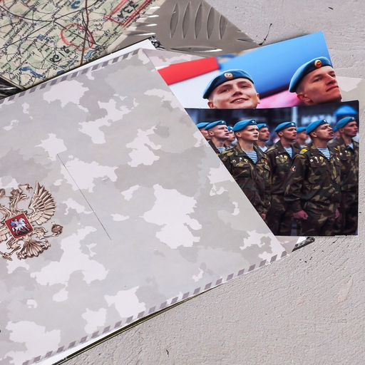 Дембельская книга на ленте Герой, 32 листа, 20 х 20 см - Семейные традиции фото 17