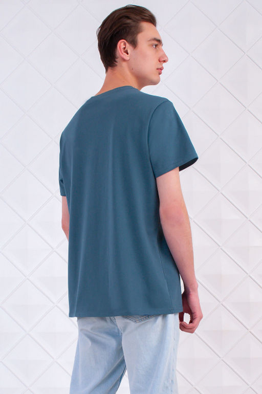 Арт. 61121 Футболка мужская 48-58 (6 шт) Цвет:изумруд - Идеал фото 3